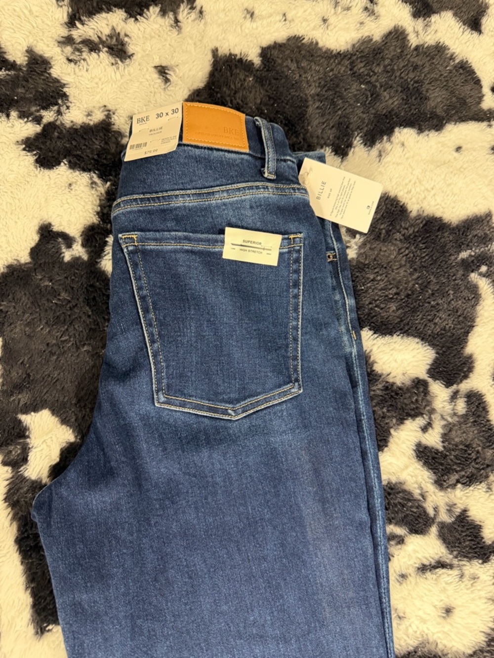 BKE womens  Dark Blue Jeans